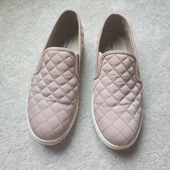 Steve Madden Quilted Slip-On Sneakers - Pink - Picture 1 of 10